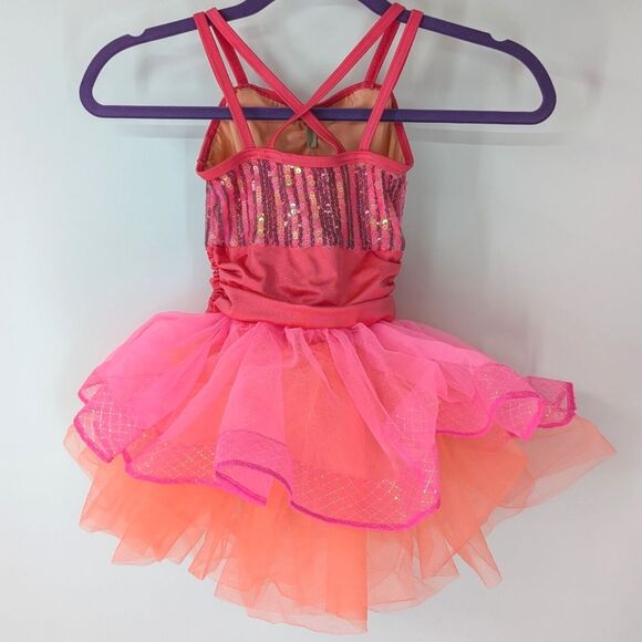 Weissman Showtime 12473 At The Zoo Sequin Stripe Tonal Layered Tutu Dress SC - Picture 5 of 9
